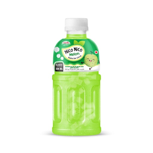 Nico Nico Nata De Coco Fruit Juice Melon 320ml