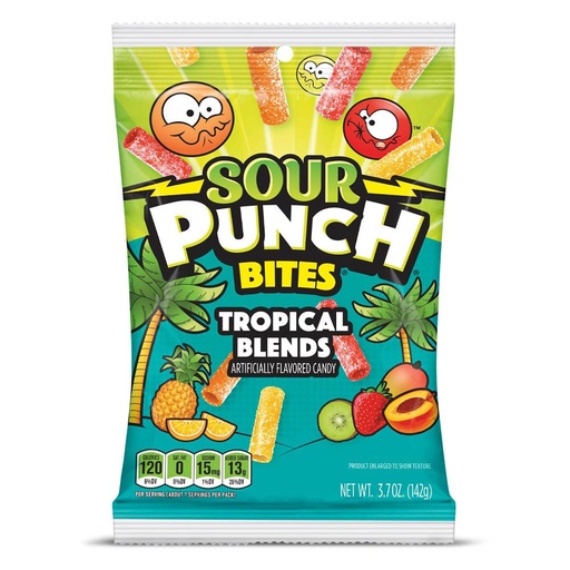 Sour Punch Bites Tropical Blends 142g