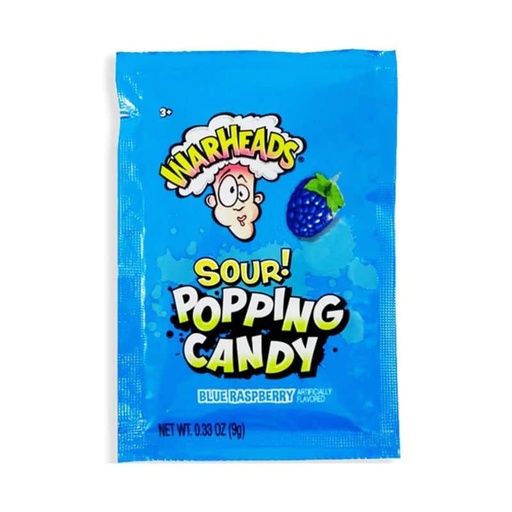 Warheads Sour! Popping Candy Blue Raspberry 9g
