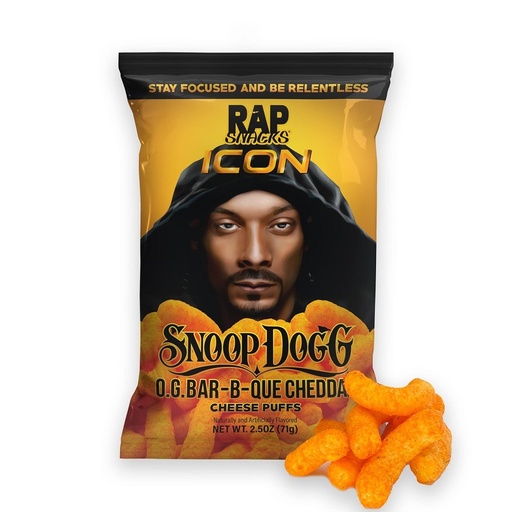 Rap Snack Snoop Dogg BBQ Cheddar Puffs 71g