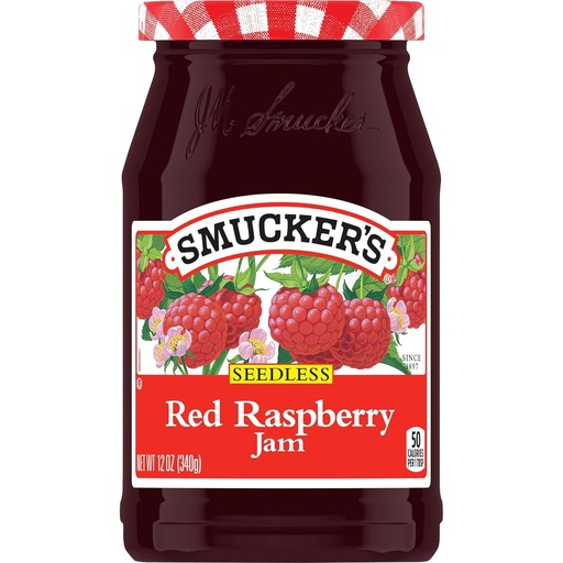 Smucker's Jam Seedless Red Raspberry 340g