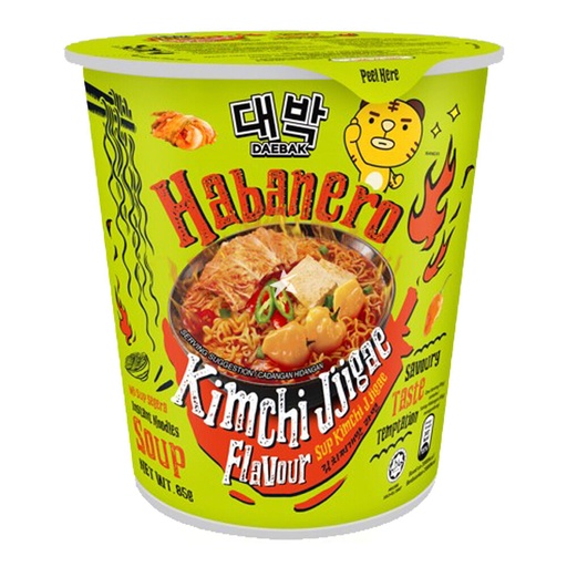 Daebak Habanero Noodles Soup Kimchi Jigae Cup 85g