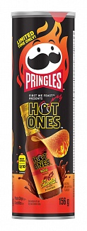 Pringles Hot Ones Los Calientes Rojo 156g