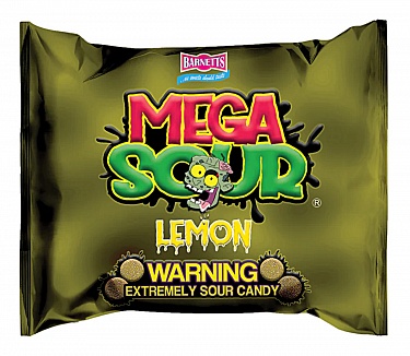 Barnetts Mega Sour Lemon  104g