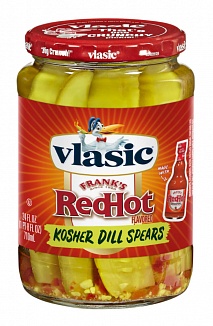 Vlasic Frank's RedHot Kosher Dill Spears 710ml