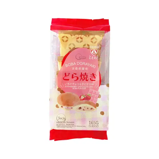 Tokimeki Dorayaki Boba Strawberry 165g