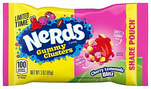 Nerds Gummy Clusters Cherry Lemonade Blitz 85g