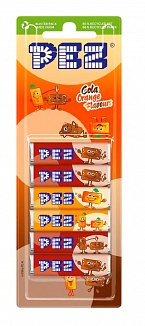 Pez Refills Cola Orange 6 Pack 51g