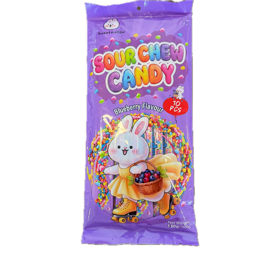 Sweet Mellow Sour Chew Candy Blueberry 130g