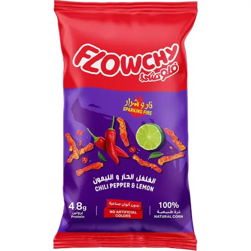 Flowchy Chili & Lemon Puffed Corn 70g