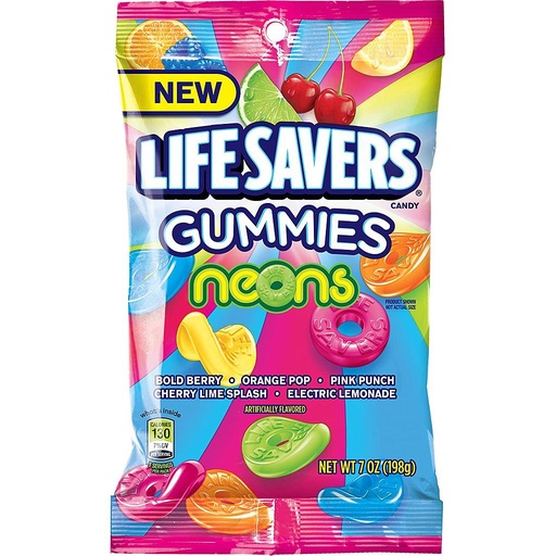 Lifesavers - Gummies NEONS 198g